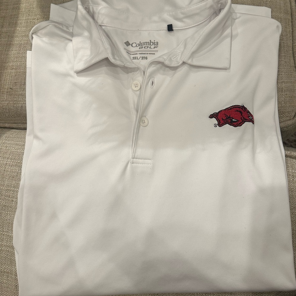 Men’s XXL Columbia Golf Polo Arkansas